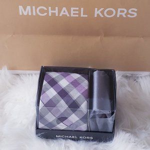 Michael Kors Tie and Pocket Square Set - NEW